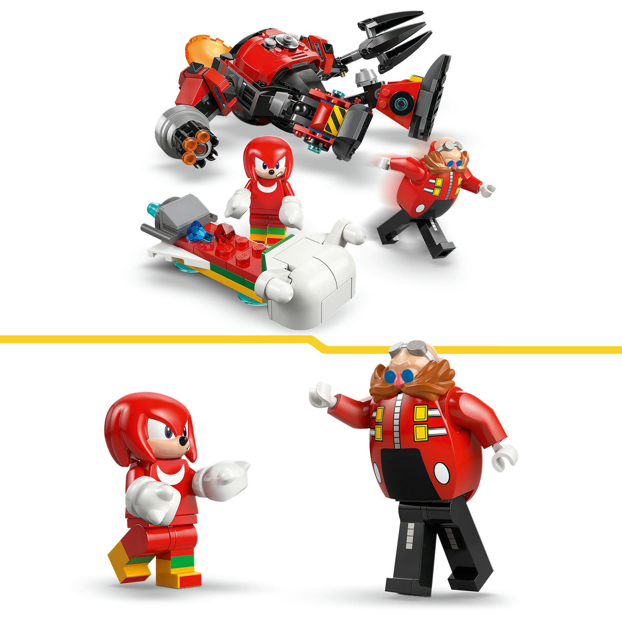 „Lego Sonic 77005 Knuckles“ prieš „Dr. Eggman“ kiaušinių smulkintuvą