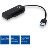 Act Connectivity Connectivity USB 3.2 Gen1 bis 2,5 3.5 Zoll Sata Adapter Kabel V