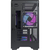 Montech king 15 pro midi tower behuizing (zwart | 2x usb-a | 1x usb-c | rgb | window)