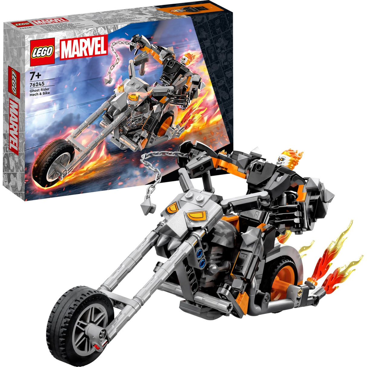 LEGO Marvel Ghost Rider Mech & Bike (76245)