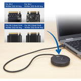 ACT Connectivity M.2 NVMe PCIe SSD Docking Station, USB-C 3.2 Gen2 (Black)