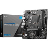 Msi Pro H610M-E DDR4 Socket 1700 Motherboard (black, GB-LAN, sound, µATX)