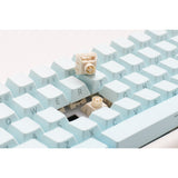 Ducky projectd tinker 65 - pom edition met qmk via, toetsenbord (lichtblauw wit, us lay-out, kailh box cream pro, rgb led, double-shot pbt, hot-swappable pom, gasket mount, 65%)