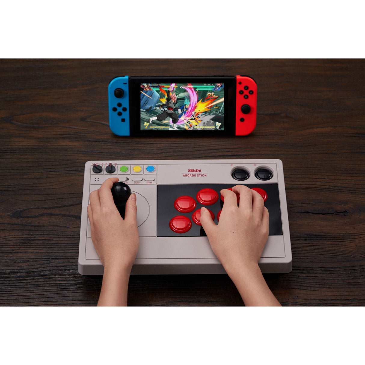 8Bitdo Arcade Stick Gamepad (Grey)