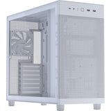 Asus prime ap303 - tempered glass panel midi tower behuizing (wit | 2x usb-a | 1x usb-c | tempered glass)