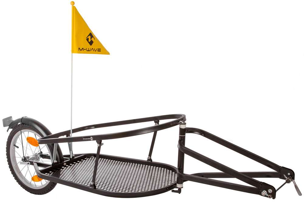 Přívěs s m-vlnou skládací kola 16 palce unisex černá