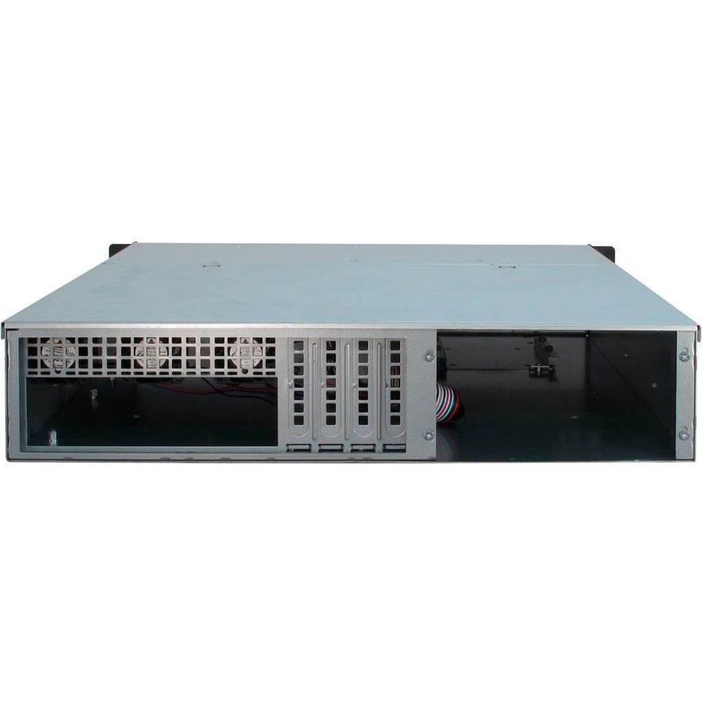 Inter-Tech IPC 2U-2404L SATA Rack Case (Black | 2x USB-A)