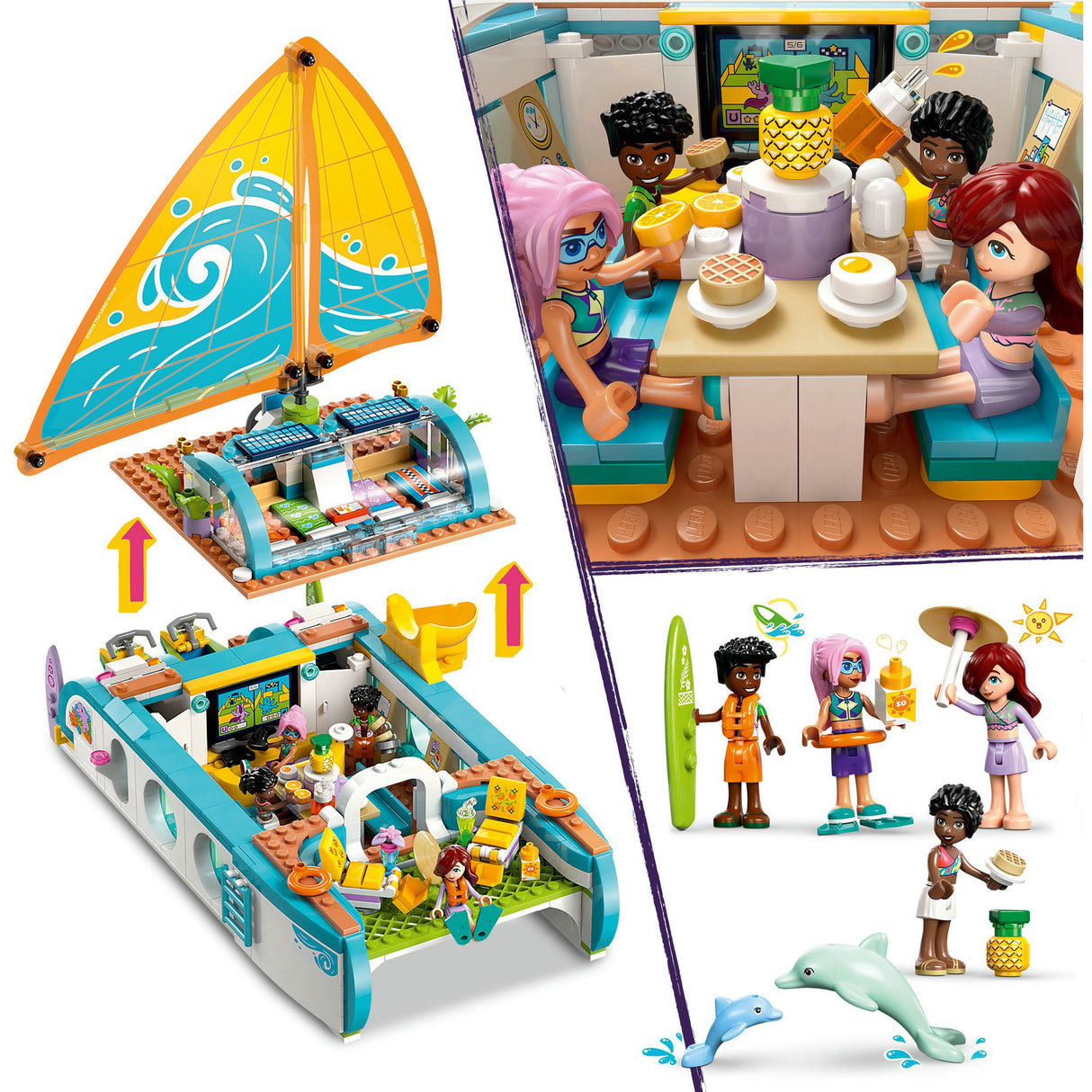Lego Frënn 42664 Abenteuer Bootsrees