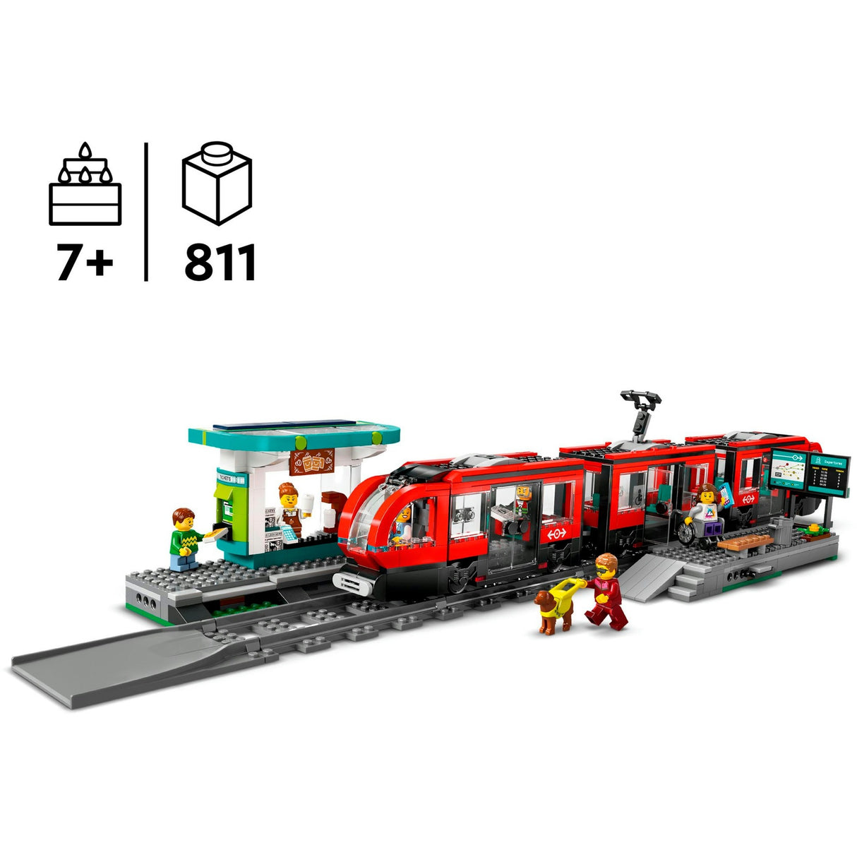 Lego City 60423 Tramwaj miejski i stacja