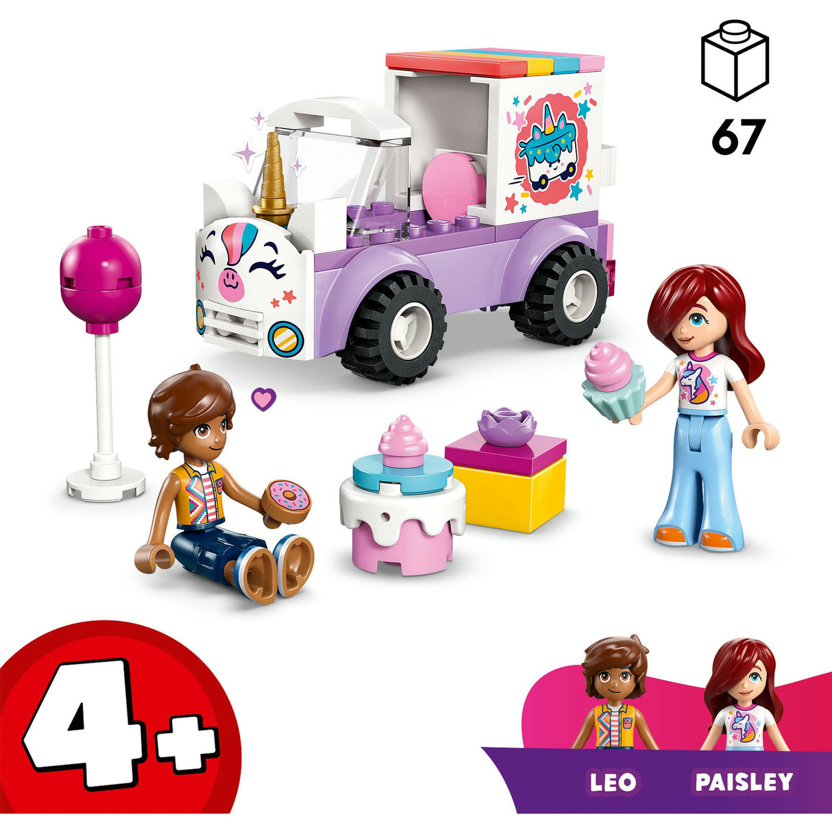 Lego friends 42675 unicorn cake delivery car