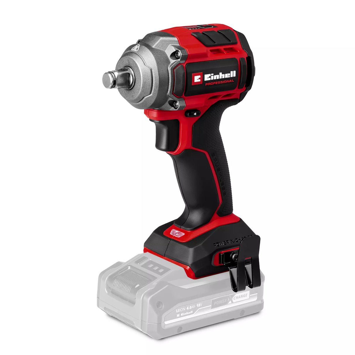 Einhell profesionálny akumulátorový rázový uťahovák tp-cw 18 350-c li bl-solo (červený čierny, power x-change, batéria a nabíjačka nie sú súčasťou balenia)