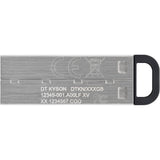 Kingston datatraveler kyson 128 gb usb-stick (zilver, dtkn 128gb)