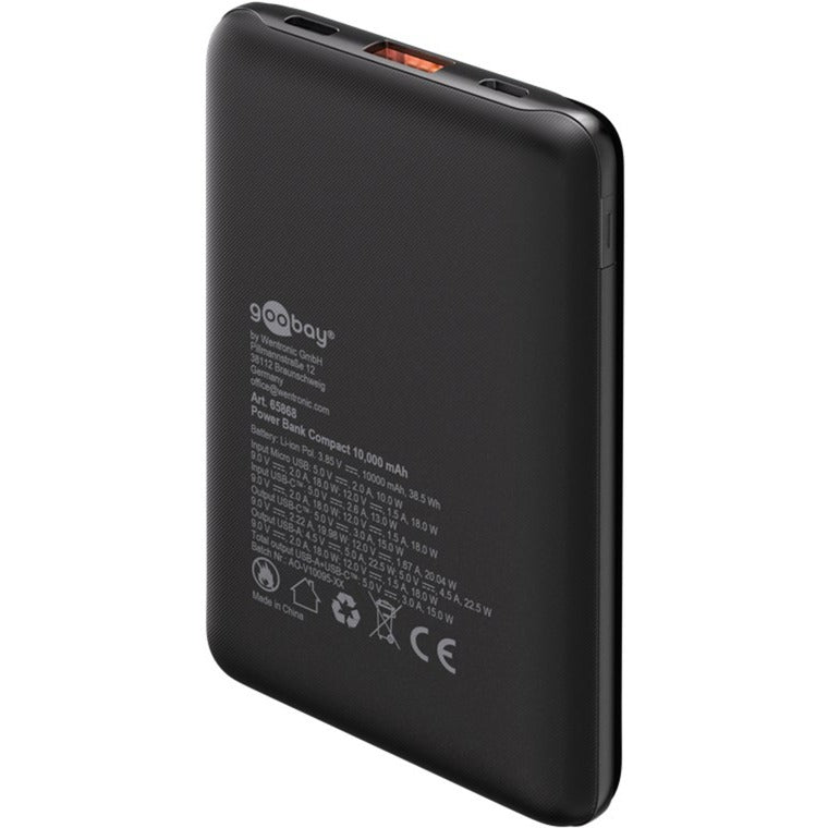 Goobay Powerbank Compct 10.000 Mah