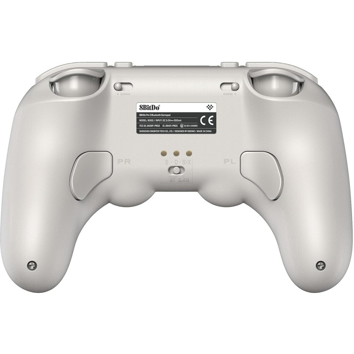8bitdo pro 3 bluetooth-peliohjain (vaaleanharmaa punainen, kytkin 1 2, pc, android, 2,4 GHz bluetooth usb)