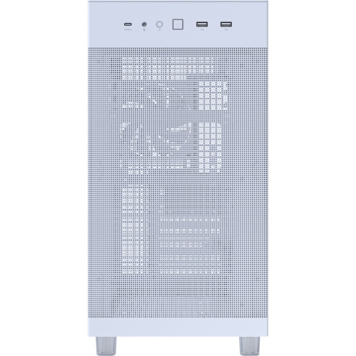 Asus prime ap303 - tempered glass panel midi tower behuizing (wit | 2x usb-a | 1x usb-c | tempered glass)