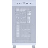 Asus prime ap303 - tempered glass panel midi tower behuizing (wit | 2x usb-a | 1x usb-c | tempered glass)