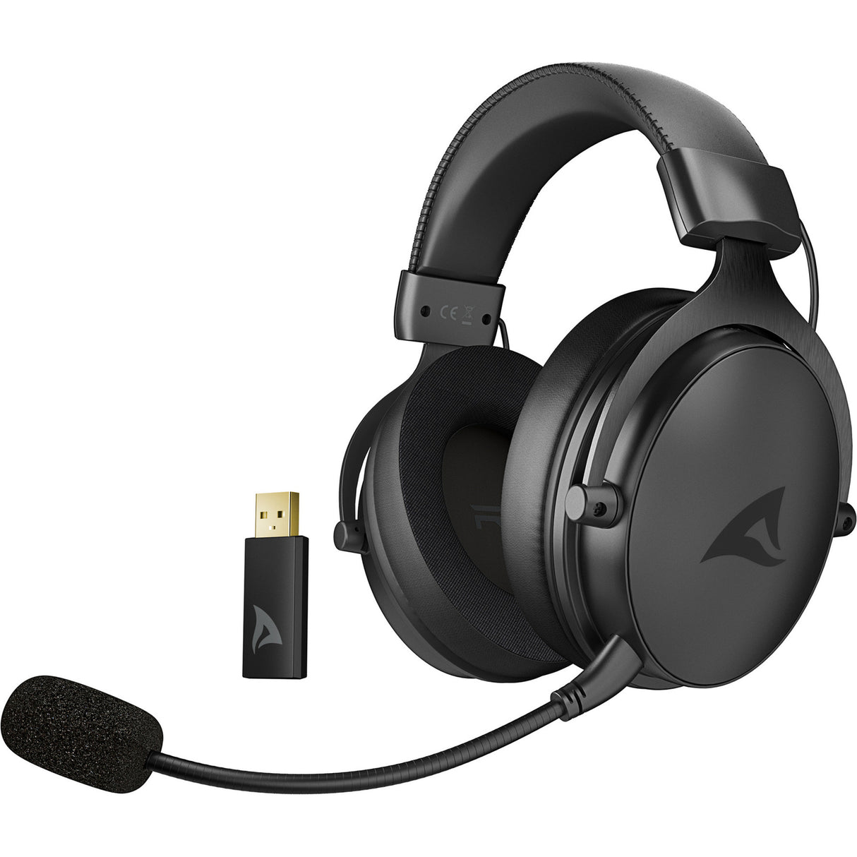 Cuffie da gioco over-ear Sharkoon skiller sgh40w (nere)