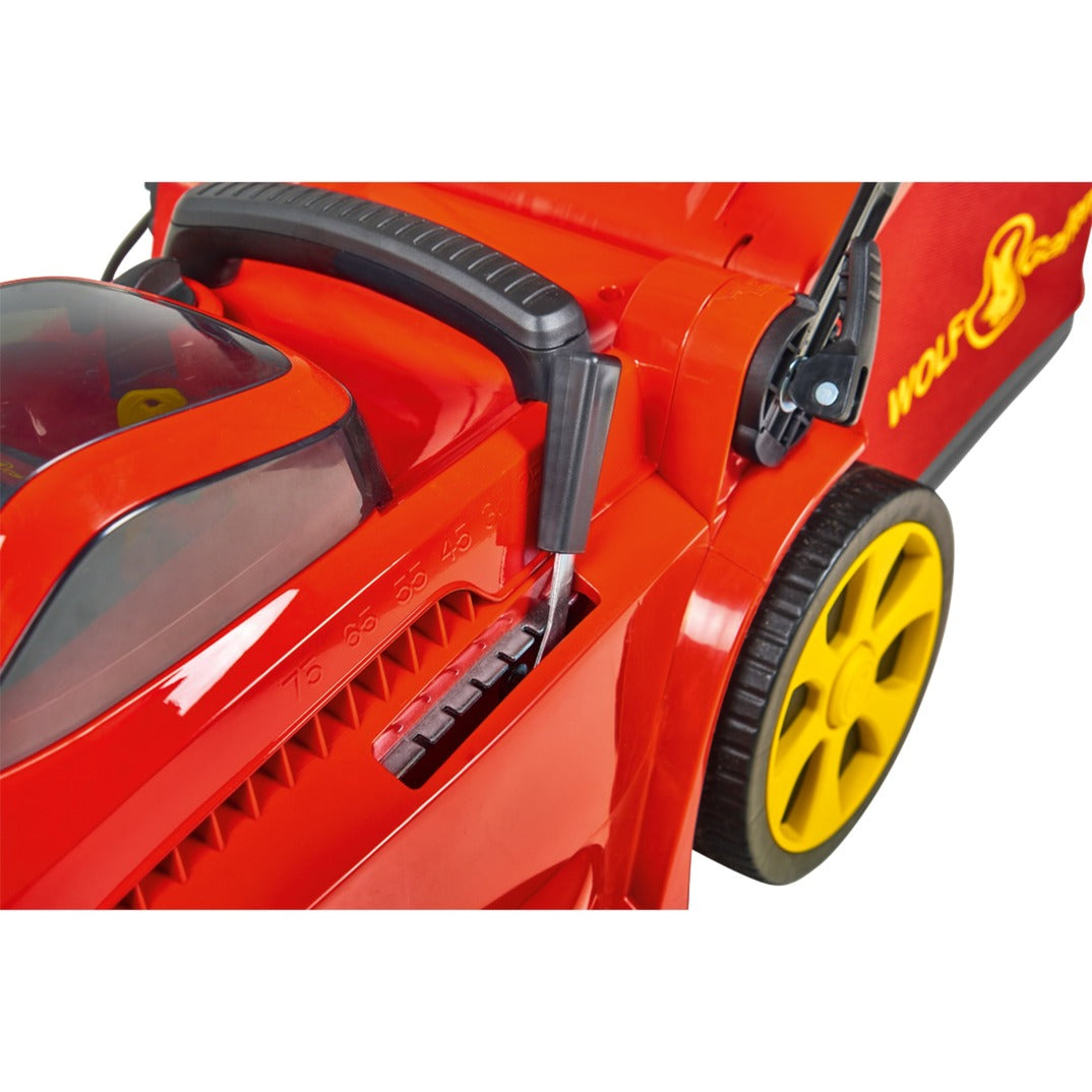 Wolf-Garten Lycos 40/340 M 40 Li-ion Power Cordless Lawnmower (Red, Battery Included)