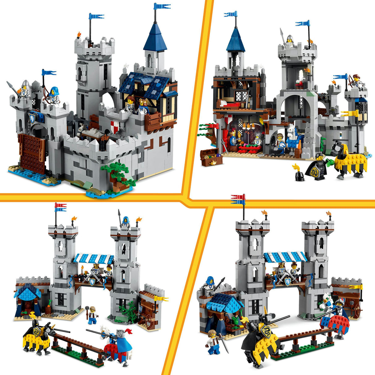 Lego creador 31168 castillo medieval con caballeros a caballo