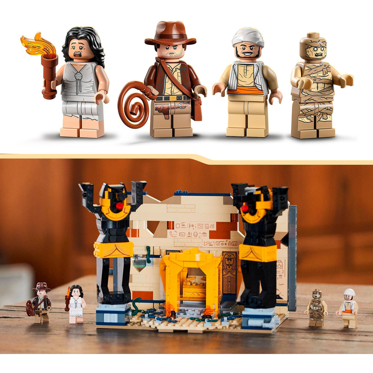 Lego Indiana Jones - Jouet de construction L'évasion du tombeau caché (77013)