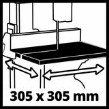 Einhell bandsåg tc-sb 200 1 bandsåg (röd svart)