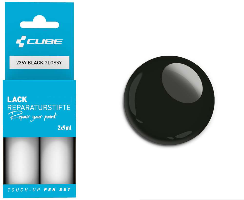 Cube touch-up pen set black glossy