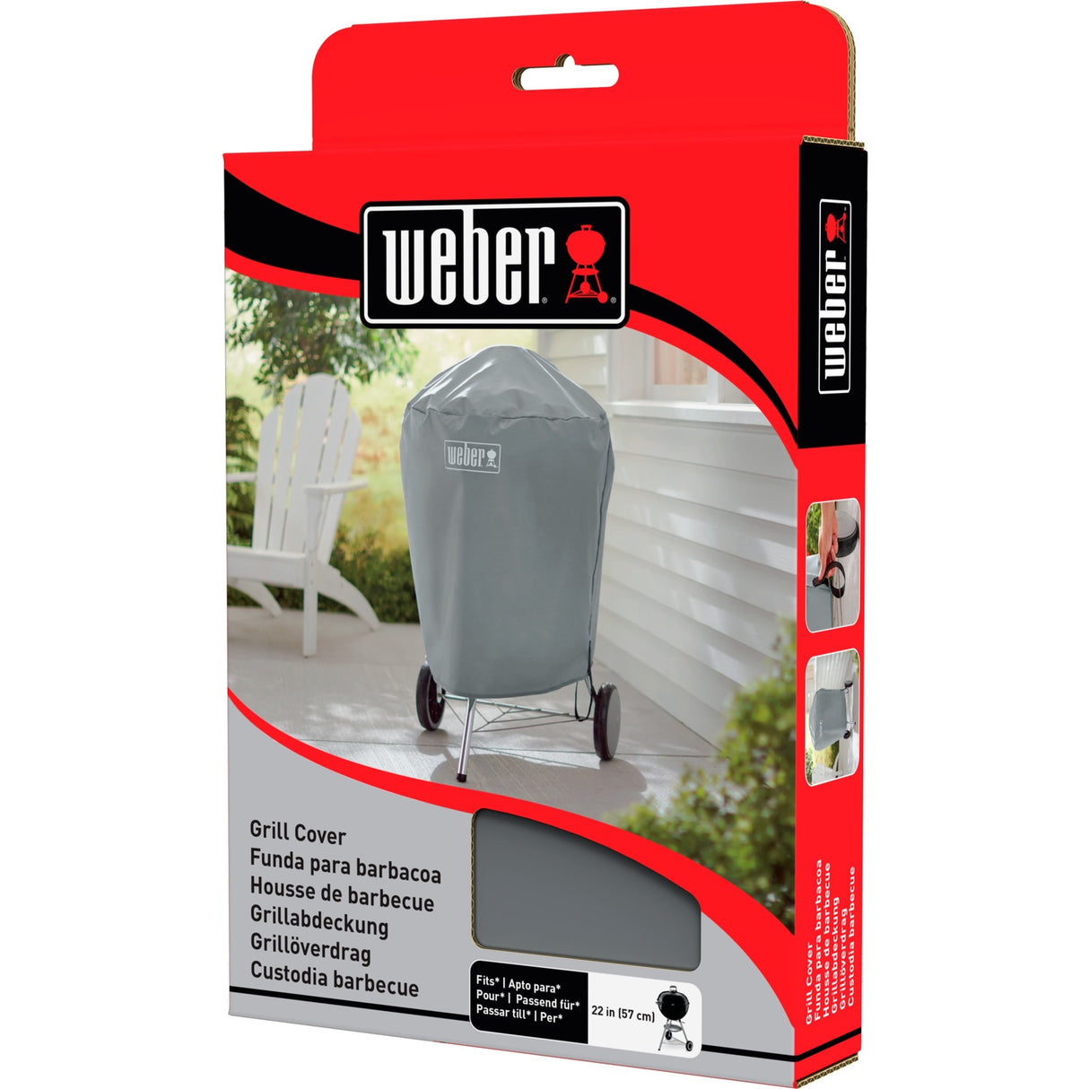 Clúdach Barbecue Weber Barbeques gualaigh de 57 cm