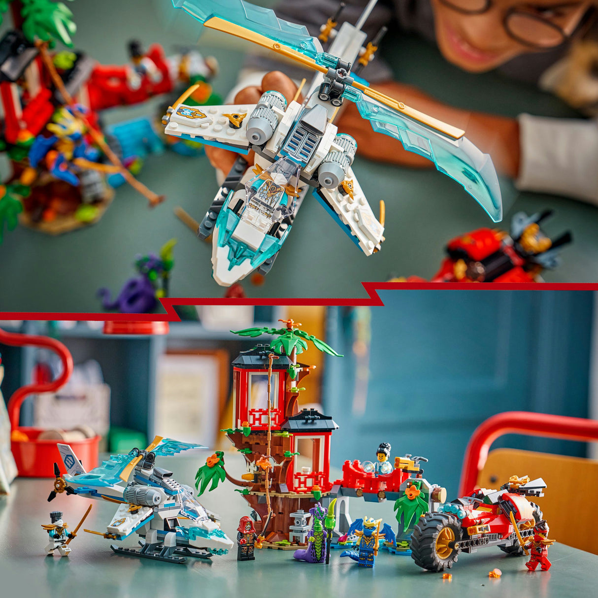 Lego ninjago 71857 ninjafordon vid trädkojan