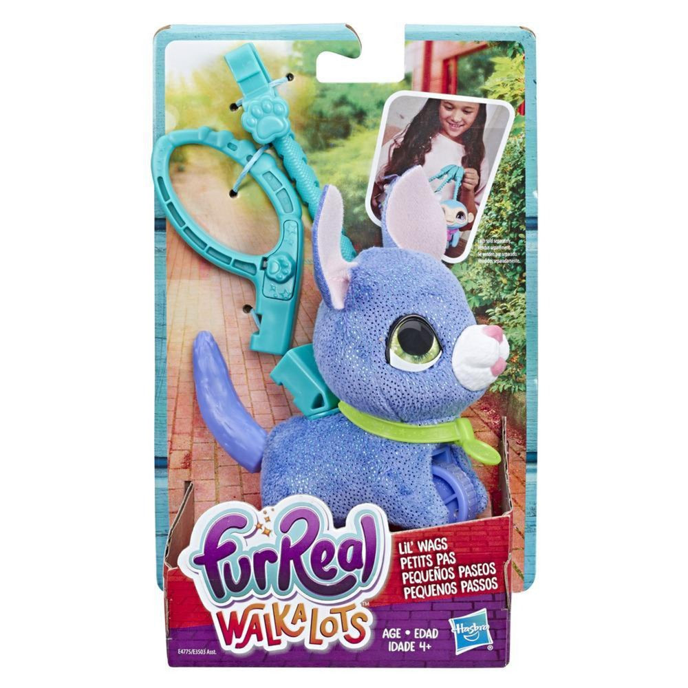 Hasbro furreal walkalots lil 'wags valp lila
