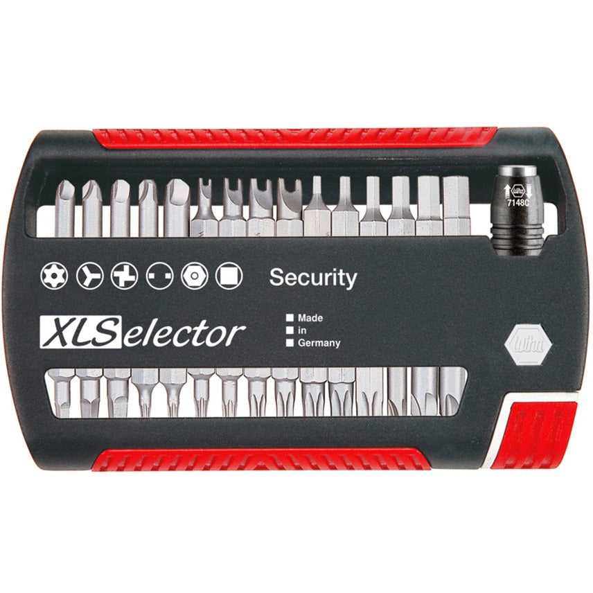 Wiha Bit Set XLSelector Security Standard 25 mm (Black Red, 32-piece)