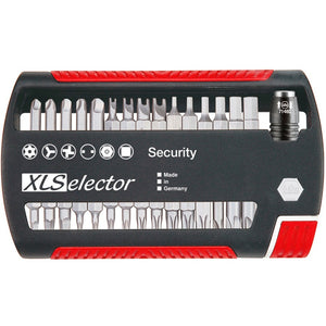 Wiha Bit Set XLSelector Security Standard 25 mm (Black Red, 32-piece)