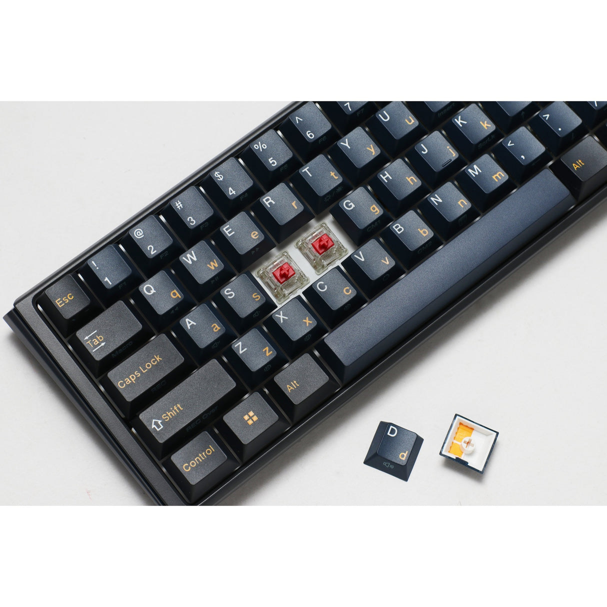 Ducky One 3 Pro Mini, gaming keyboard (black, US layout, Cherry MX2A Brown, RGB LED, double-shot PBT, Quack Mechanics, 60%, hot-swap)