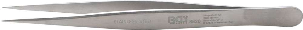 Bgs technic stainless steel sharp tip tweezers