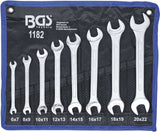 Bgs technic double open end spanner set 8 pieces