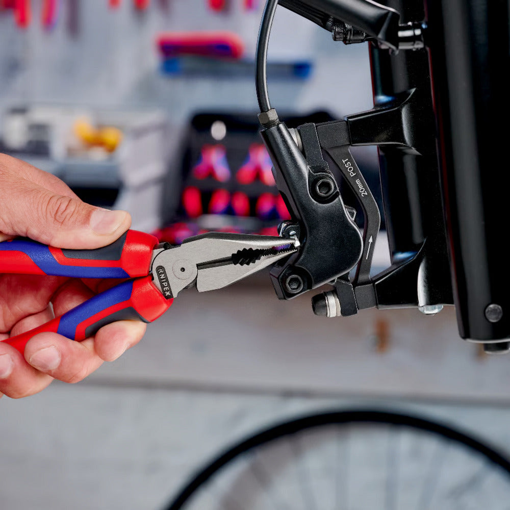 Knipex špicaté kombinované kliešte kombinované kliešte (červeno modré)