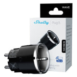 Shelly Wave Plug S LR (EU) Smart Plug (Black, Z-Wave)