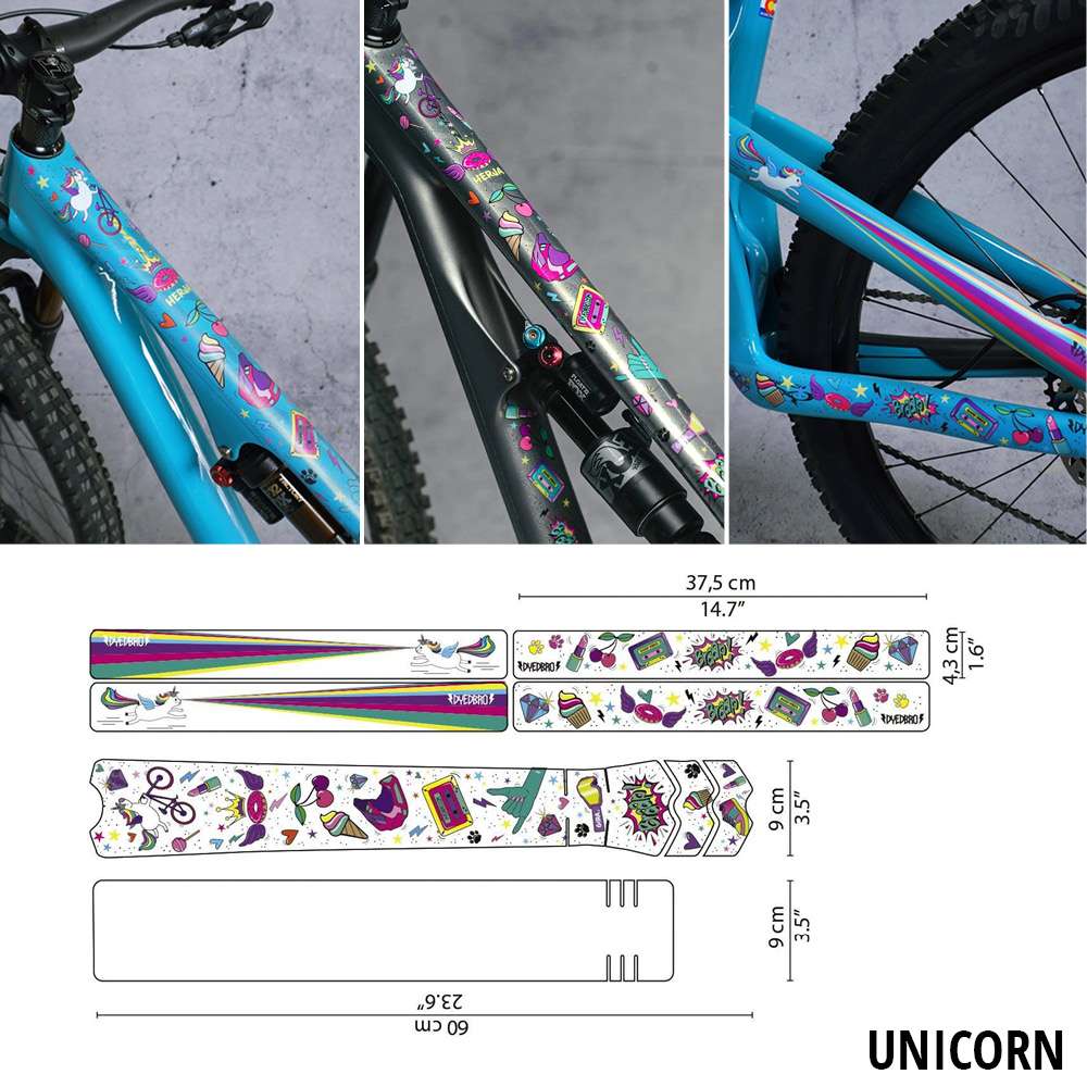 Dyedbro unicorn frame protector kit