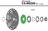 Shimano 17-19 teeth sprocket unit for cs-m9200 9-45