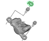 Shimano snap ring for postmount brake caliper bolt