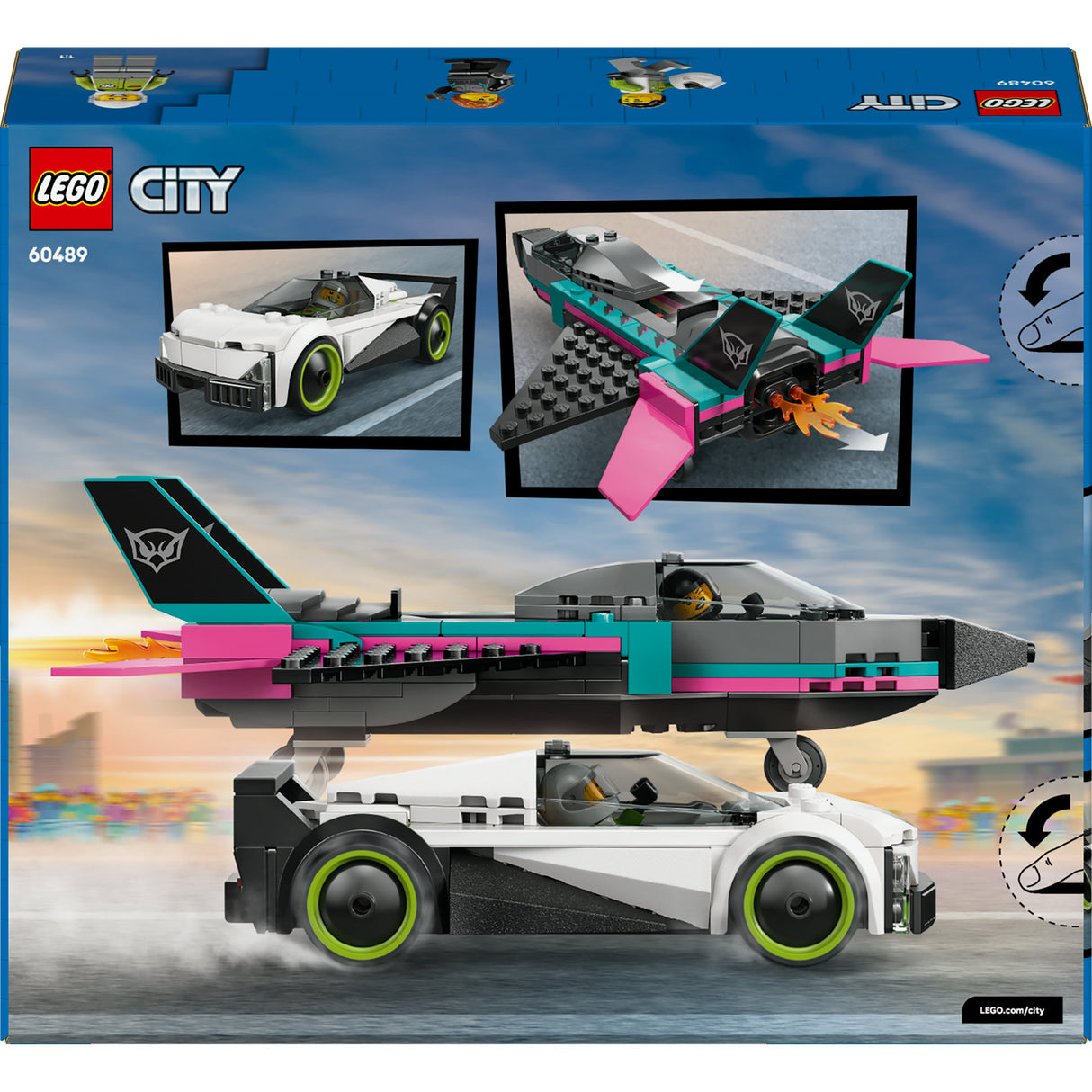 Lego City Jet vs. Car 6 Construction Toy