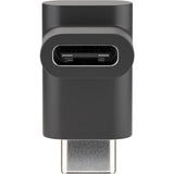 GOOBAY Adapter USB-C Połączenie> Wtyczka USB-C, 90 °