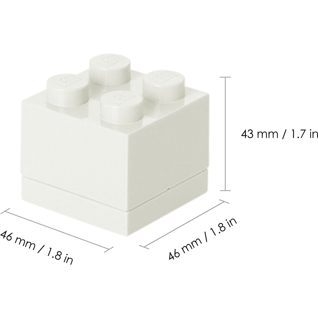 Room Copenhagen LEGO Mini Box 4 lunchbox (white)