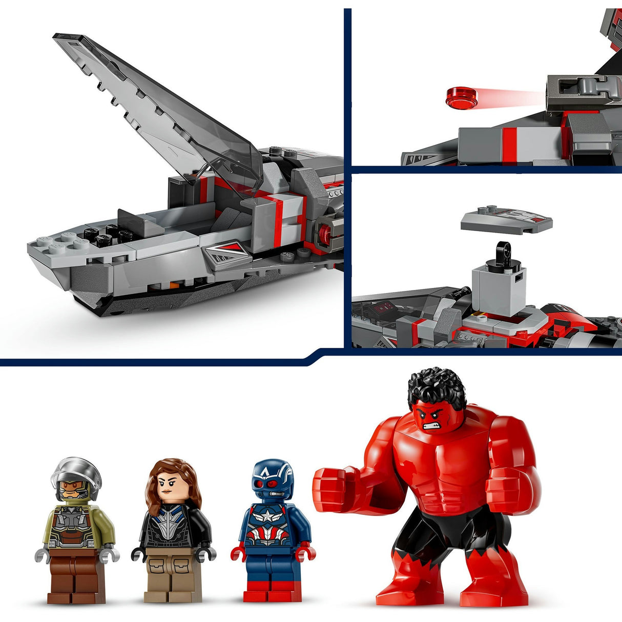 Lego Marvel 76292: il duello tra Captain America e Red Hulk