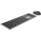 Dell premier multi-device draadloos toetsenbord en draadloze muis - km7321w desktopset (grijs, us lay-out (qwerty), 100%, bluetooth 5.0, dpi:1000 - 4000)