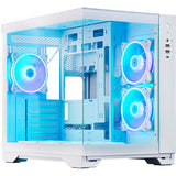 Kryt Chieftec Visio Midi Tower (bílý | 2x USB-A | 1x USB-C | RGB | tvrzené sklo)
