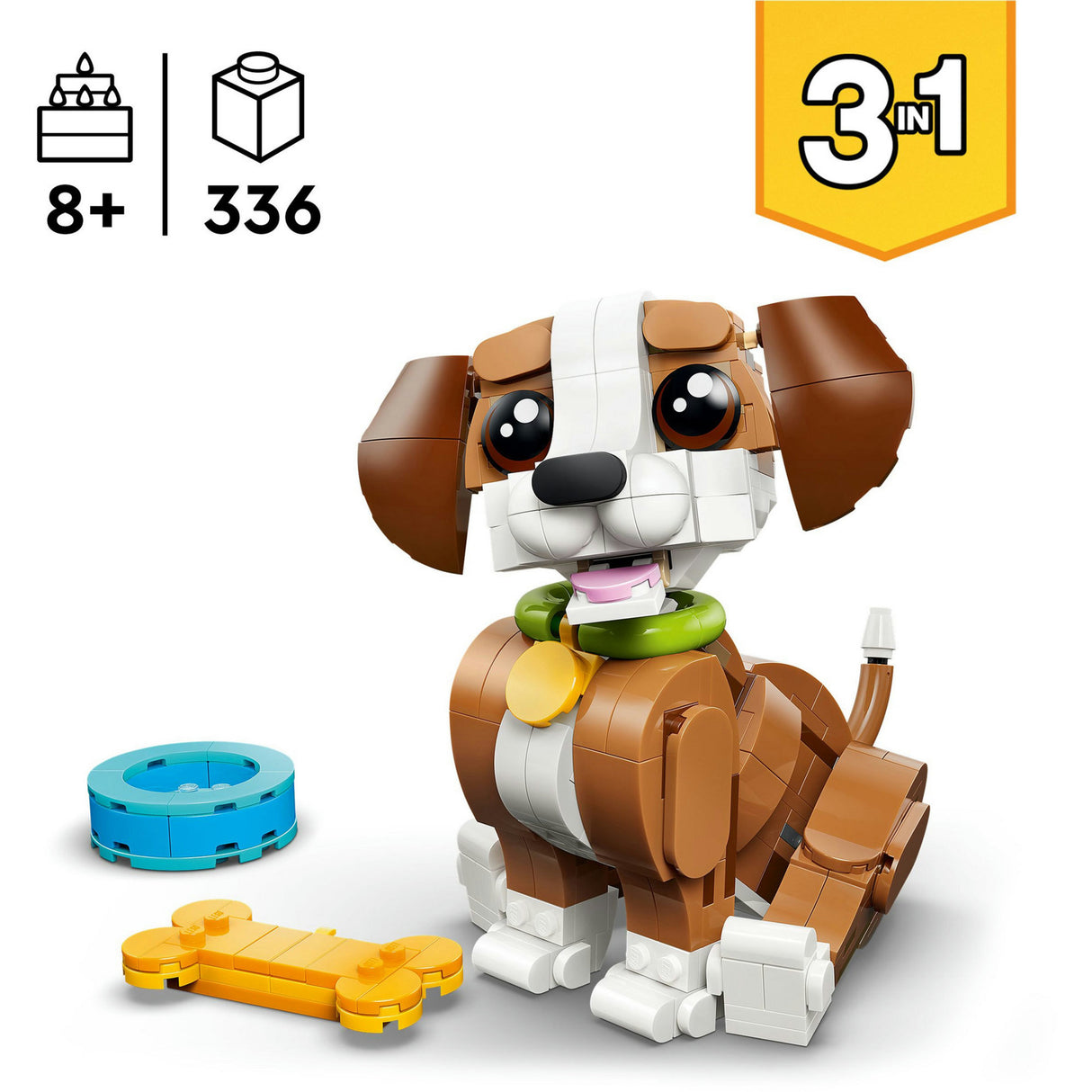 Lego Creator 31382 uroczy, zabawny szczeniak