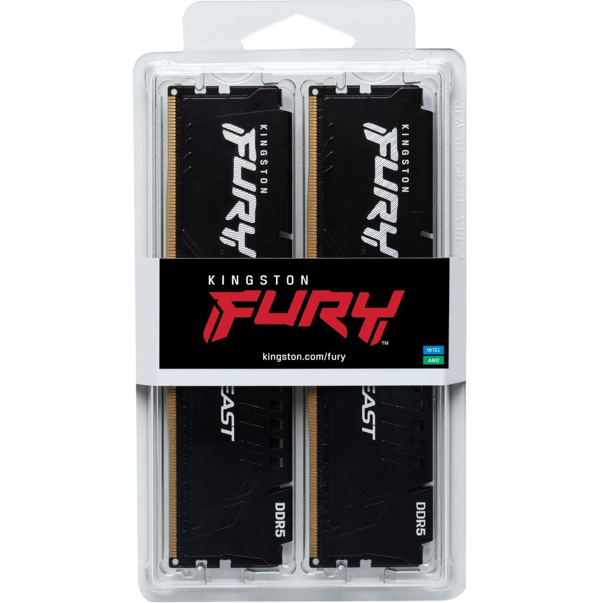 Kingston Fury 16 GB DDR5-5600 (2x 8 GB) RAM Kit (Black, KF556C36BBEK2-16, Beast, EXPO)