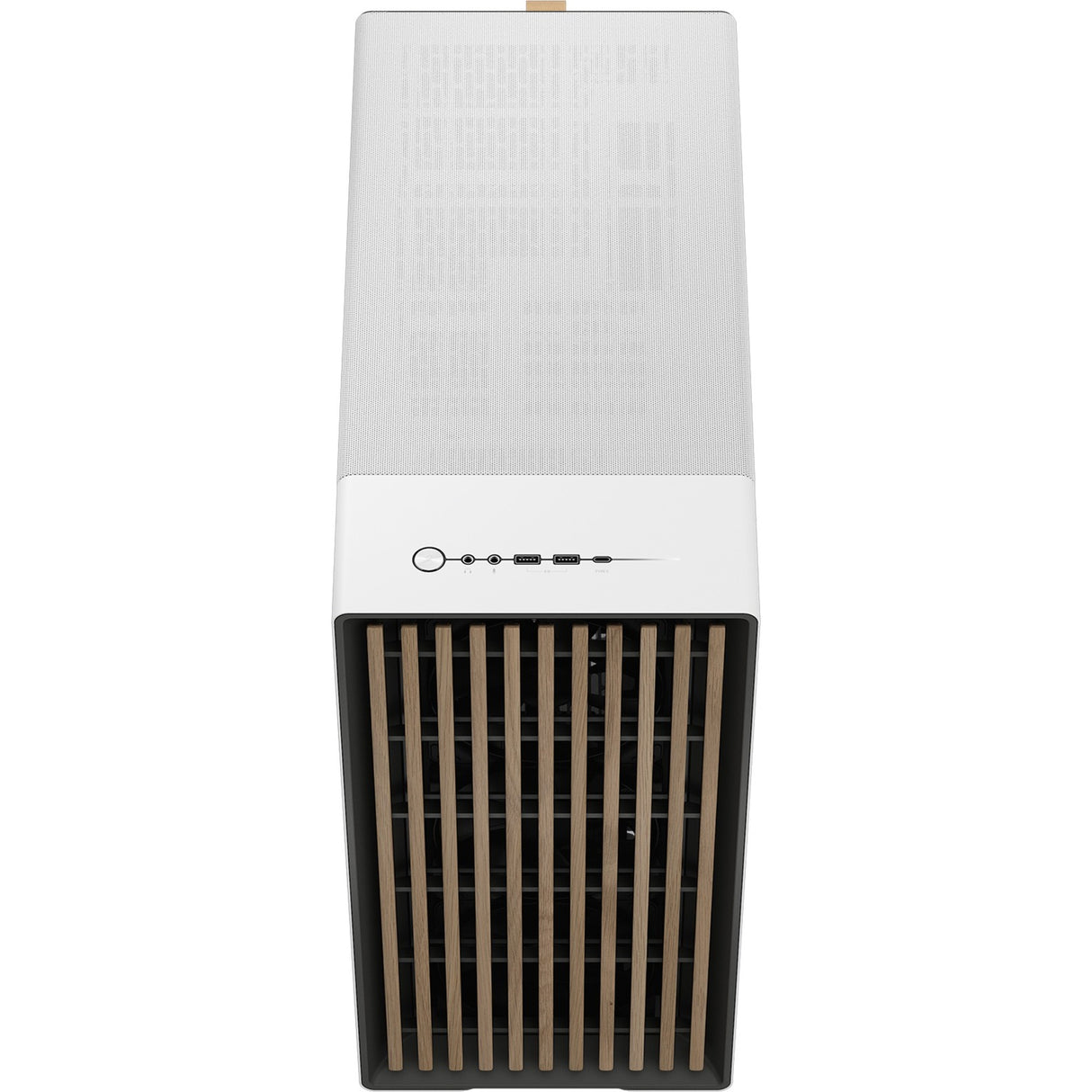Fractal design north xl midi tower behuizing (wit houtkleur | 2x usb-a | 1x usb-c)