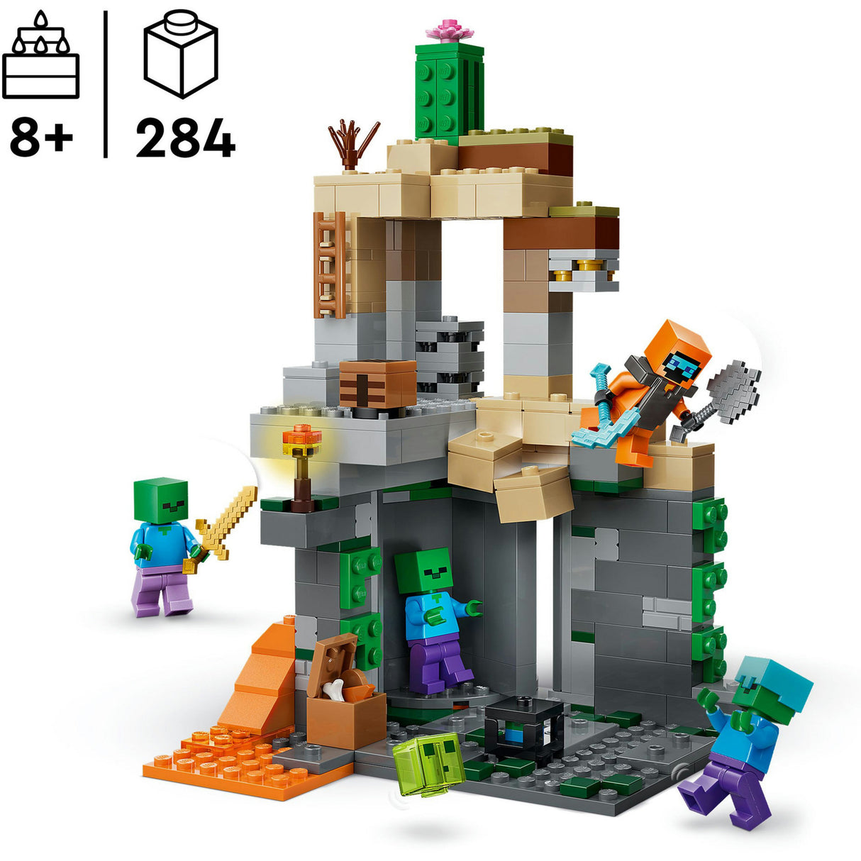Lego minecraft 21587 zombie fangehull