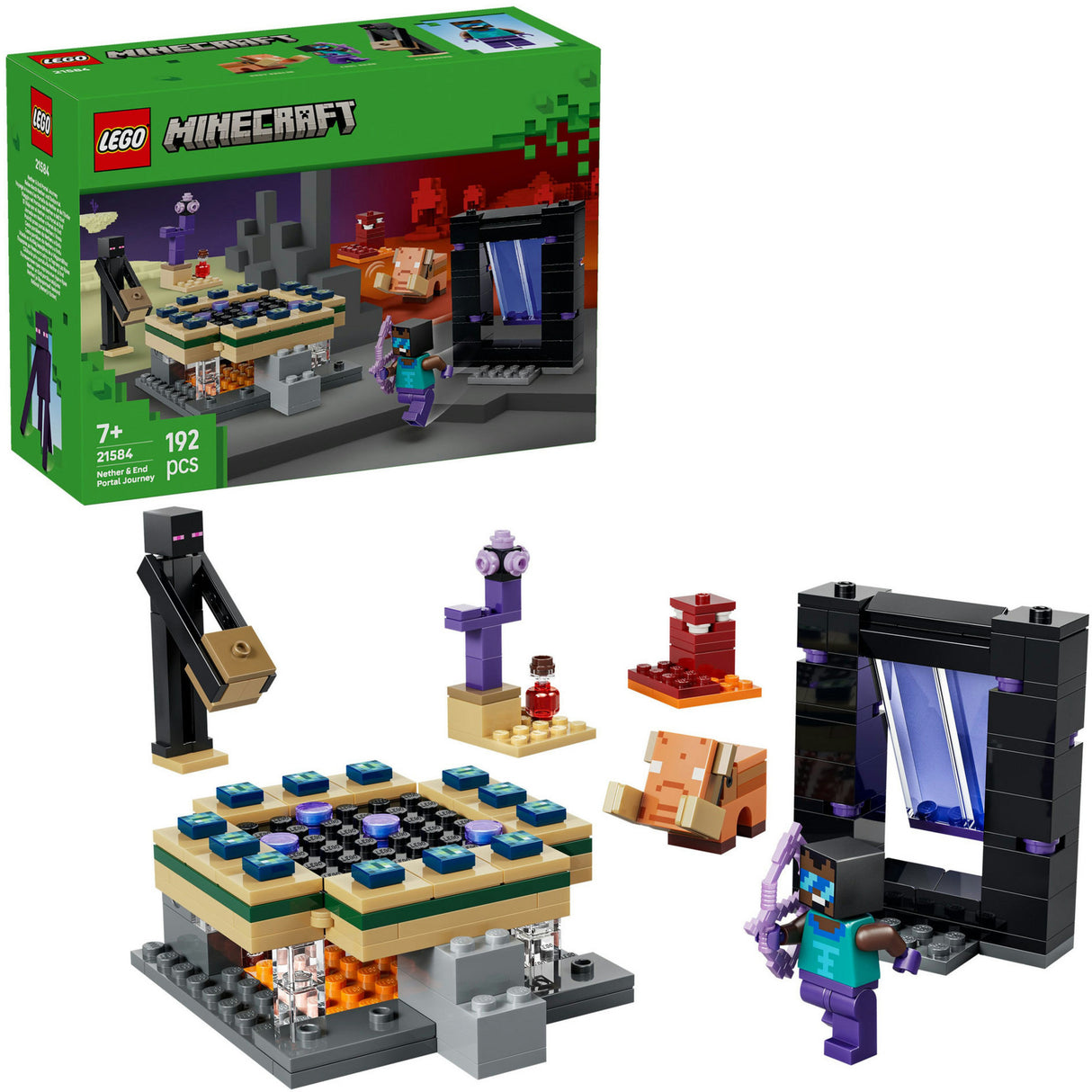 Lego Minecraft 21584 Rees an d'Netther an d'Enn Portal